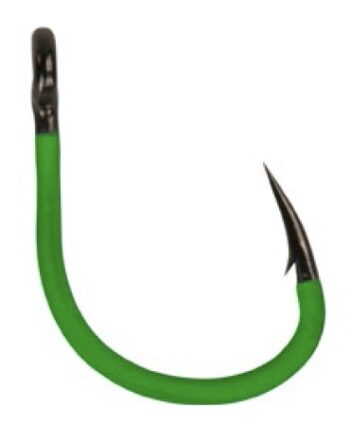 4/0 A-STATIC JIG HOOK GREEN 5PCS
