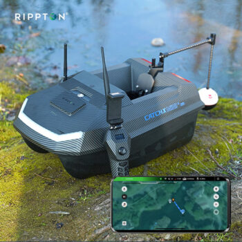 დასაკვები კატერი Rippton CatchX Mini Remote Control GPS Fishing Bait Boat