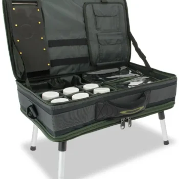 NGT Carp Bivvy Table System - Rig Wallet, Glug Pot, Lead Bag, Bivvy Table and Case System (588)