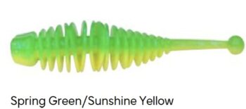 50mm/10pcs POWERBAIT POWER NAIAD FLOATING SPRING GREEN/WHITE