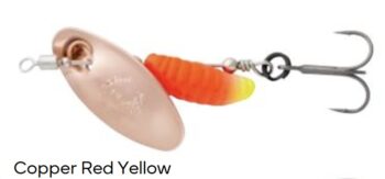 3.8g GRUB SPINNERS 1 3.8G S COPPER RED YELLOW